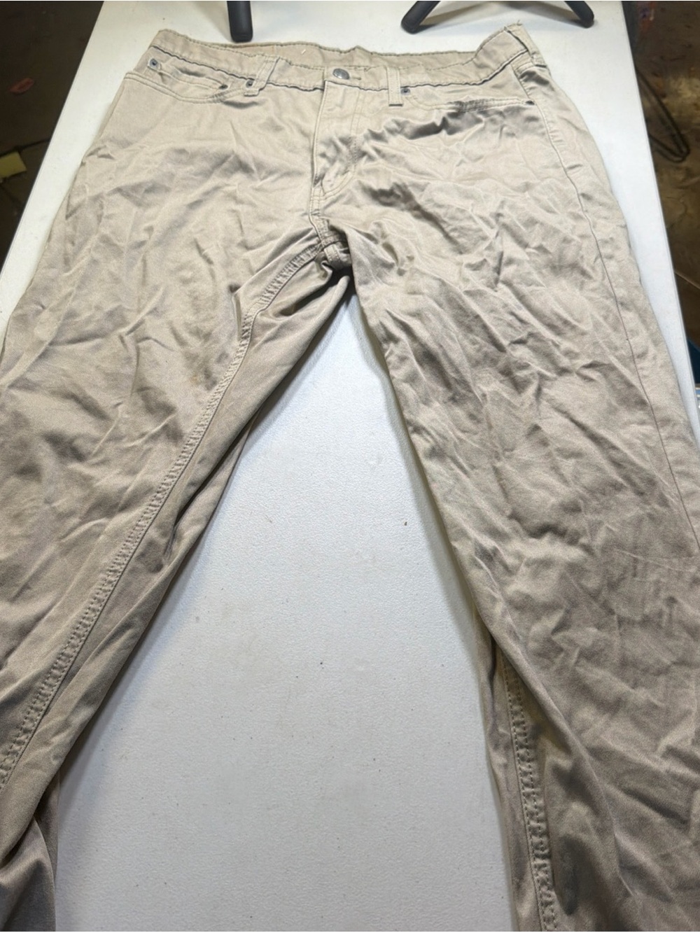Men's Skinny Jeans in Light Beige - Classic Everyday Style